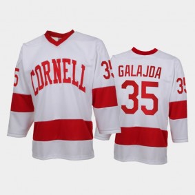 Cornell Big Red Matthew Galajda #35 College Hockey White Replica Jersey