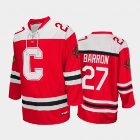 Cornell Big Red Morgan Barron #27 College Hockey Red Jersey
