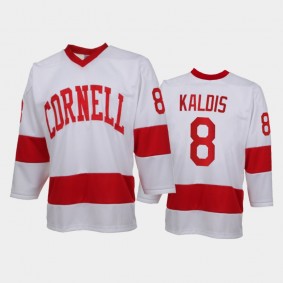 Cornell Big Red Yanni Kaldis #8 College Hockey White Replica Jersey