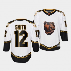 Youth Craig Smith Bruins White Special Edition 2.0 Jersey