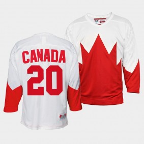 Canada Hockey Summit Series Curtis Lazar White #20 Throwback Jersey