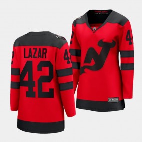 Curtis Lazar New Jersey Devils 2024 NHL Stadium Series Women Breakaway Player 42 Jersey