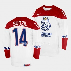 Stanislav Svozil Czech Republic 2023 IIHF World Junior Championship Jersey White