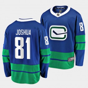 Dakota Joshua Vancouver Canucks 2022 Alternate Blue Breakaway Player Jersey Men