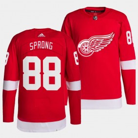 Daniel Sprong Detroit Red Wings Home Red #88 Primegreen Authentic Pro Jersey Men's