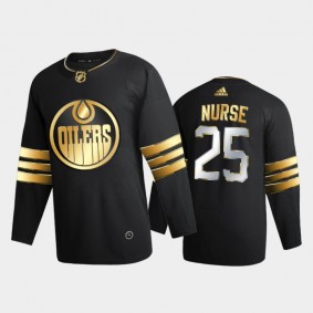 Edmonton Oilers darnell nurse #25 2020-21 Golden Edition Black Limited Authentic Jersey