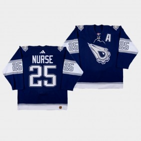 Darnell Nurse Edmonton Oilers 2022-23 Reverse Retro 2.0 Navy #25 Jersey Replica