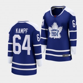 Maple Leafs David Kampf 2022 Special Edition 2.0 Blue Jersey Women