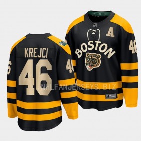 Boston Bruins David Krejci 2023 Winter Classic Black Breakaway Jersey Men's