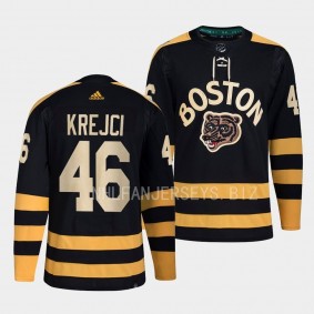 2023 Winter Classic Boston Bruins David Krejci #46 Black Primegreen Jersey