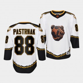 Youth David Pastrnak Bruins White Special Edition 2.0 Jersey