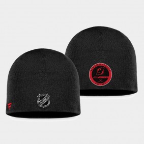 2022 Training Camp New Jersey Devils Authentic Pro Black Beanie Hat