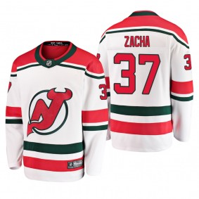 Men's New Jersey Devils Pavel Zacha #37 2019 Alternate Reasonable Breakaway Jersey - White