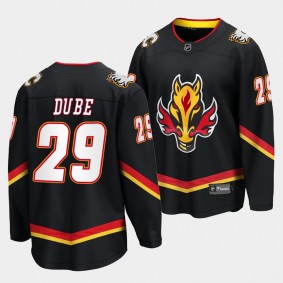 Calgary Flames #29 Dillon Dube Alternate 2022-23 Black Breakaway Player Jersey