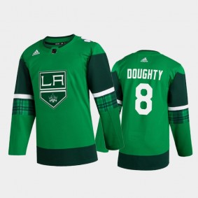 Los Angeles Kings Drew Doughty #8 2020 St. Patrick's Day Authentic Player Jersey Green