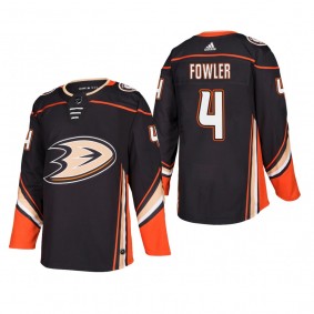 Men's Anaheim Ducks Cam Fowler #4 Home Black Authentic Player Cheap Jersey