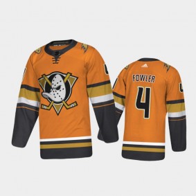 Anaheim Ducks Cam Fowler #4 Alternate Orange 2020-21 Authentic Jersey