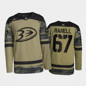 Rickard Rakell Anaheim Ducks Military Appreciation Jersey Camo #67 Authentic Practice