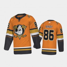 Anaheim Ducks Simon Benoit #86 Alternate Orange 2020-21 Authentic Jersey