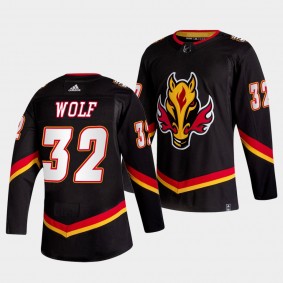 Calgary Flames Dustin Wolf 2022-23 Alternate #32 Black Jersey Authentic