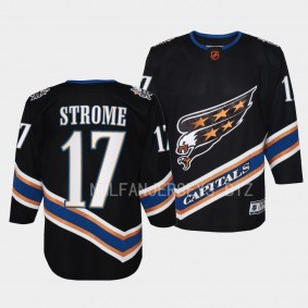 Washington Capitals Dylan Strome 2022 Special Edition 2.0 Black #17 Youth Jersey Retro