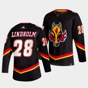 Elias Lindholm #28 Calgary Flames 2022-23 Alternate Authentic Black Jersey