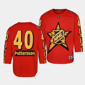 Vancouver Canucks #40 Elias Pettersson 2024 NHL All-Star Game Premier Red Youth Jersey