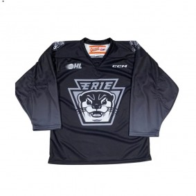 Erie Otters Blacked Out OHL Replica Jersey Gray