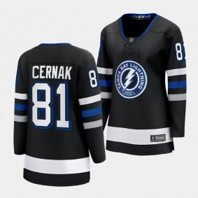 Erik Cernak Tampa Bay Lightning 2023-24 Alternate Women Premier Breakaway 81 Jersey