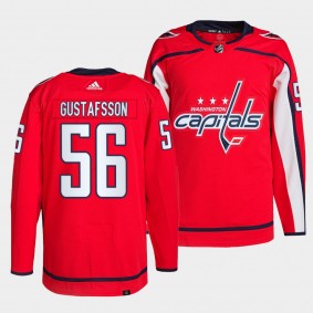 Washington Capitals Primegreen Authentic Erik Gustafsson #56 Red Jersey Home
