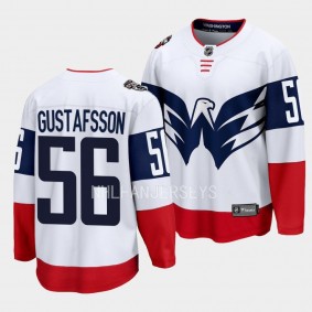 Washington Capitals Erik Gustafsson 2023 NHL Stadium Series White Breakaway Player Jersey Men's