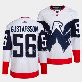 2023 NHL Stadium Series Washington Capitals Erik Gustafsson #56 White Primegreen Authentic Jersey