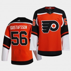 Erik Gustafsson #56 Flyers 2020-21 Reverse Retro Fourth Authentic Orange Jersey