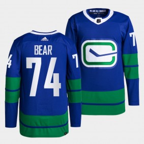 Alternate Ethan Bear Canucks Blue Authentic Primegreen Jersey