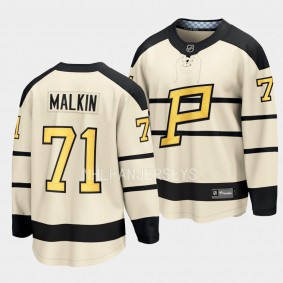 Pittsburgh Penguins Evgeni Malkin 2023 Winter Classic Cream Player Jersey Men's