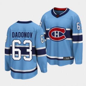 Evgenii Dadonov Montreal Canadiens Special Edition 2.0 2022 Blue Jersey #63 Breakaway Player