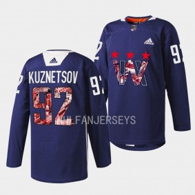 Womens Hockey Night Evgeny Kuznetsov Washington Capitals Black #92 Warmup Jersey 2023