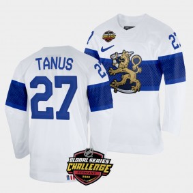 Kristian Tanus 2022 NHL Global Series Finland #27 White Home Jersey Men