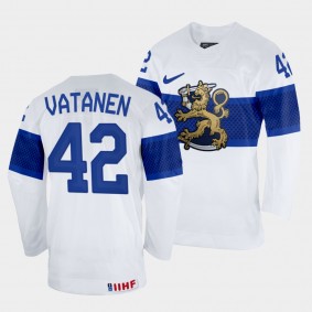 Sami Vatanen 2022 IIHF World Championship Finland Hockey #42 White Jersey Home