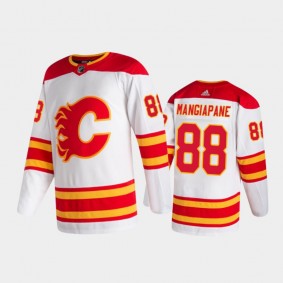 Calgary Flames Andrew Mangiapane #88 Away White 2020-21 Authentic Pro Jersey