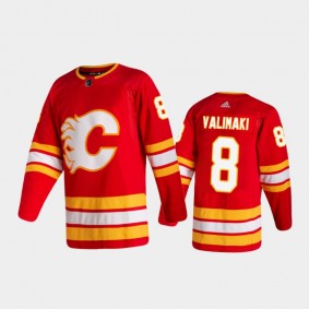 Calgary Flames Juuso Valimaki #8 Home Red 2020-21 Authentic Jersey