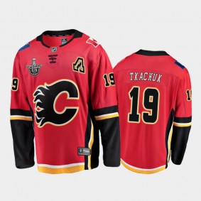 Calgary Flames Matthew Tkachuk #19 2020 Stanley Cup Playoffs Red Home Jersey