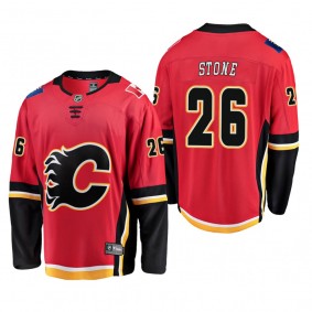 Men's Calgary Flames Michael Stone #26 Home Red Breakaway Player Cheap Jersey