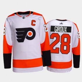 2022 Philadelphia Flyers Claude Giroux Authentic Pro Jersey White Away Uniform