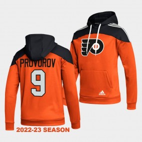 Philadelphia Flyers Ivan Provorov Stylish Orange AEROREADY Pullover Hoodie