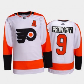 2022 Philadelphia Flyers Ivan Provorov Authentic Pro Jersey White Away Uniform