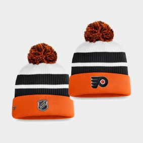 Philadelphia Flyers 2021 Special Edition Orange Throwback Pom Cuffed Knit Hat