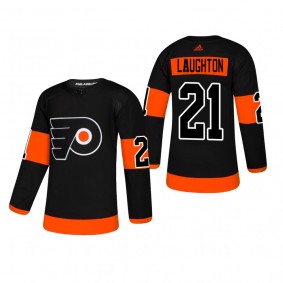 Men's Philadelphia Flyers Scott Laughton #21 2018-19 Alternate Reasonable Authentic Jersey - Black