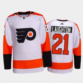 2022 Philadelphia Flyers Scott Laughton Authentic Pro Jersey White Away Uniform