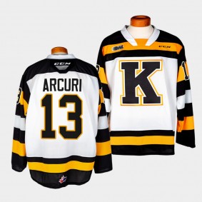 Francesco Arcuri Kingston Frontenacs #13 White OHL Hockey Jersey Adult
